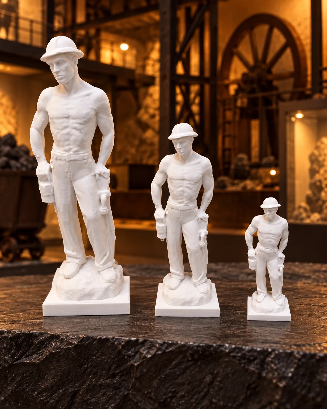 Figura del Minero de Linares impresa en 3D