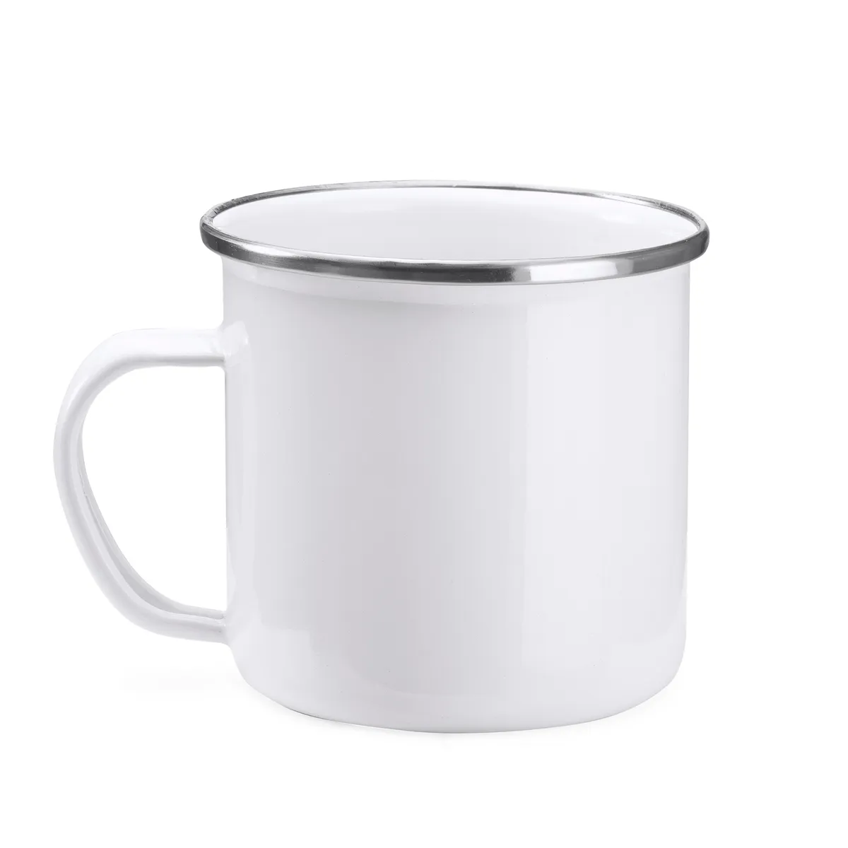 Taza RetroSteel – Metálica Esmaltada 370 ml