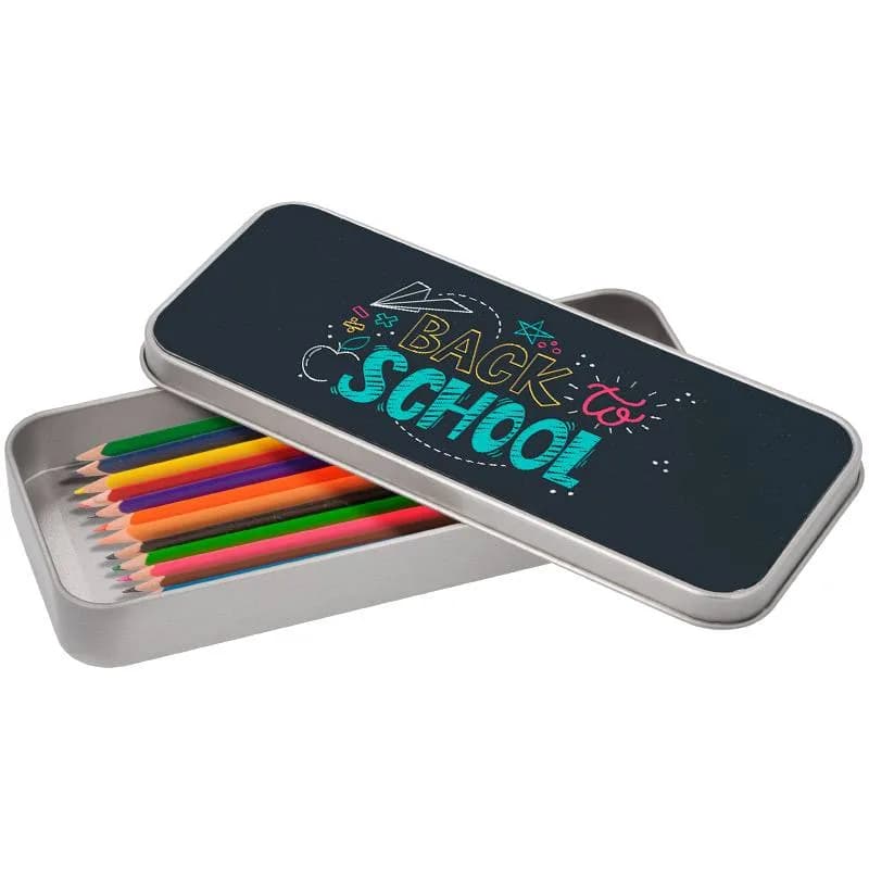 Estuche de metal con su lámina