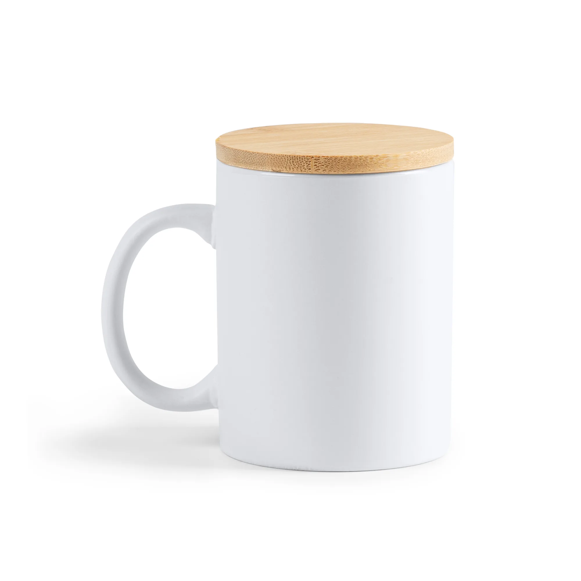 Taza ECO Berry con tapa de bambú personalizable