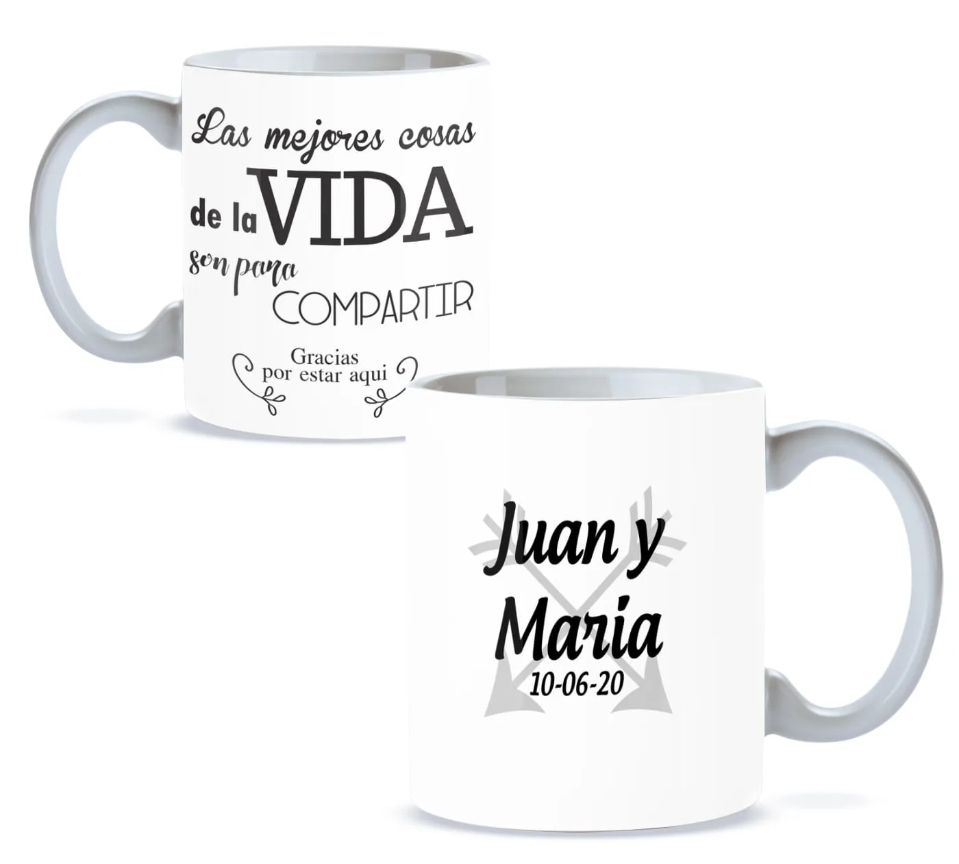Taza Romántica “Compartir la Vida”