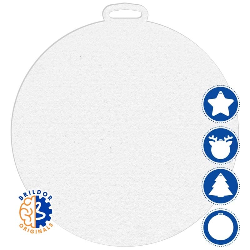 Adornos colgantes navideños fieltro