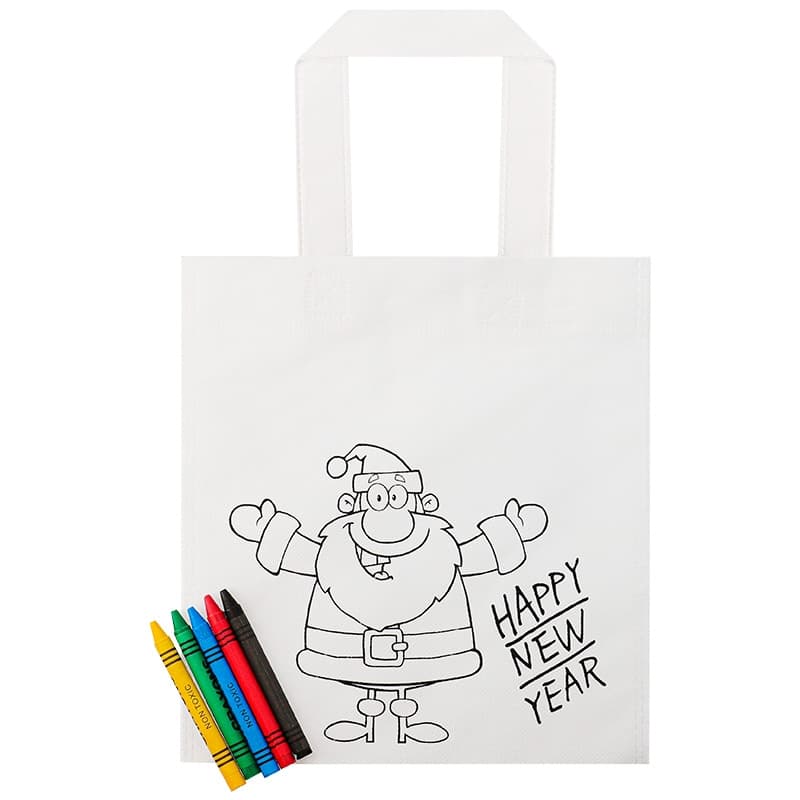 Bolsa para colorear Papá Noel - Pack 10 uds