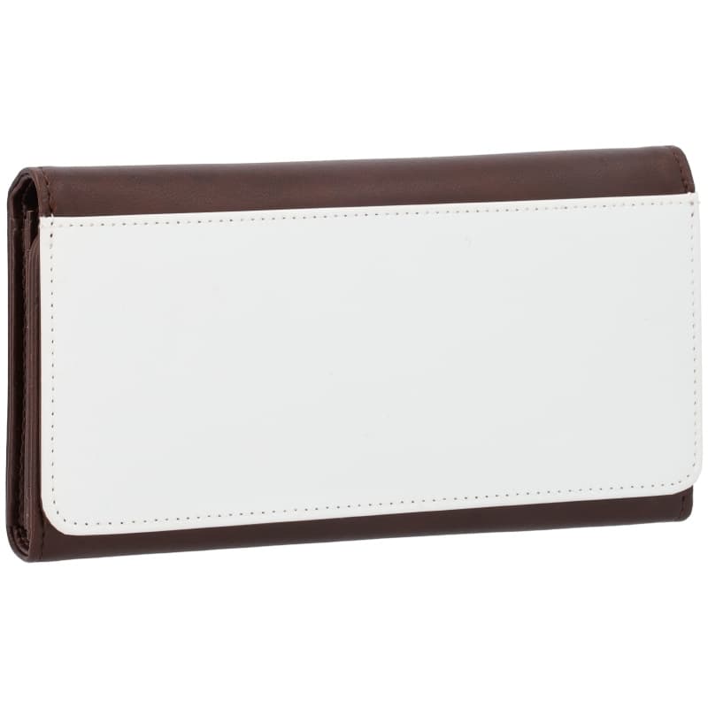 Cartera monedero polipiel marrón 10x19