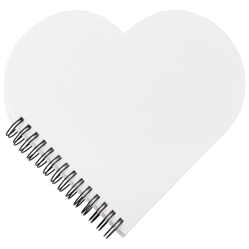 Bloc de anillas forma corazón con tapas