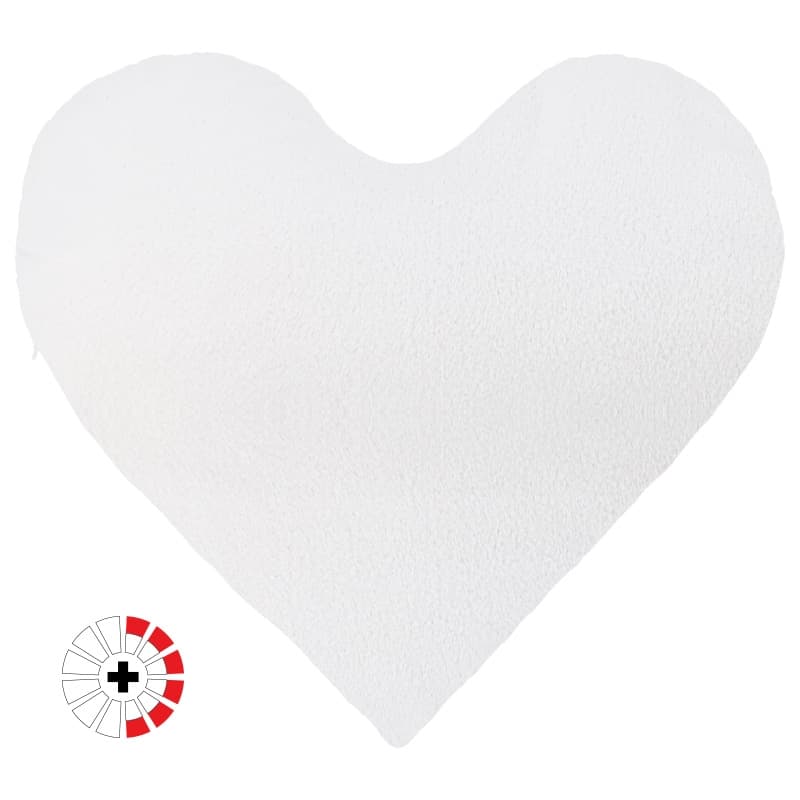 Fundas cojín corazón felpa