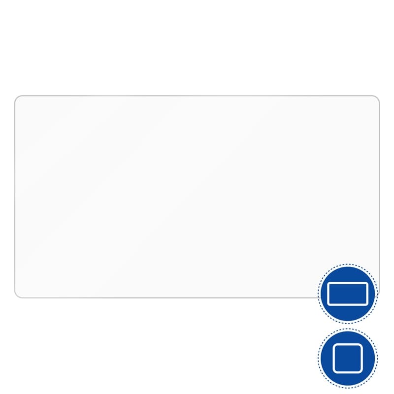 Placas rectangulares de aluminio