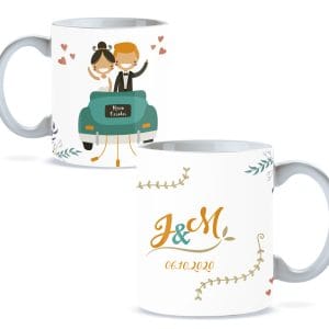 Taza Boda Love Minimalista